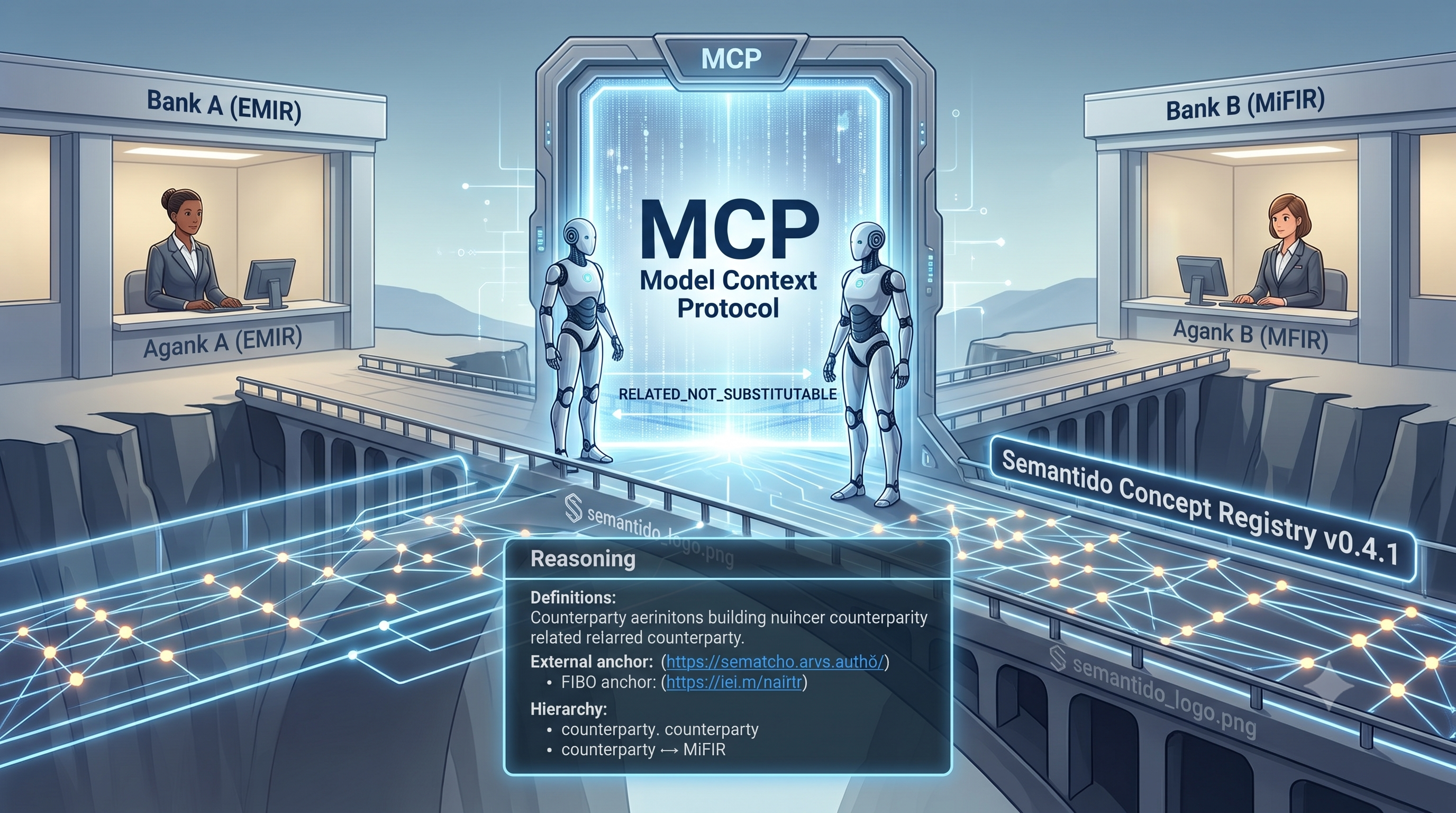 semantido audit trail via a concept registry